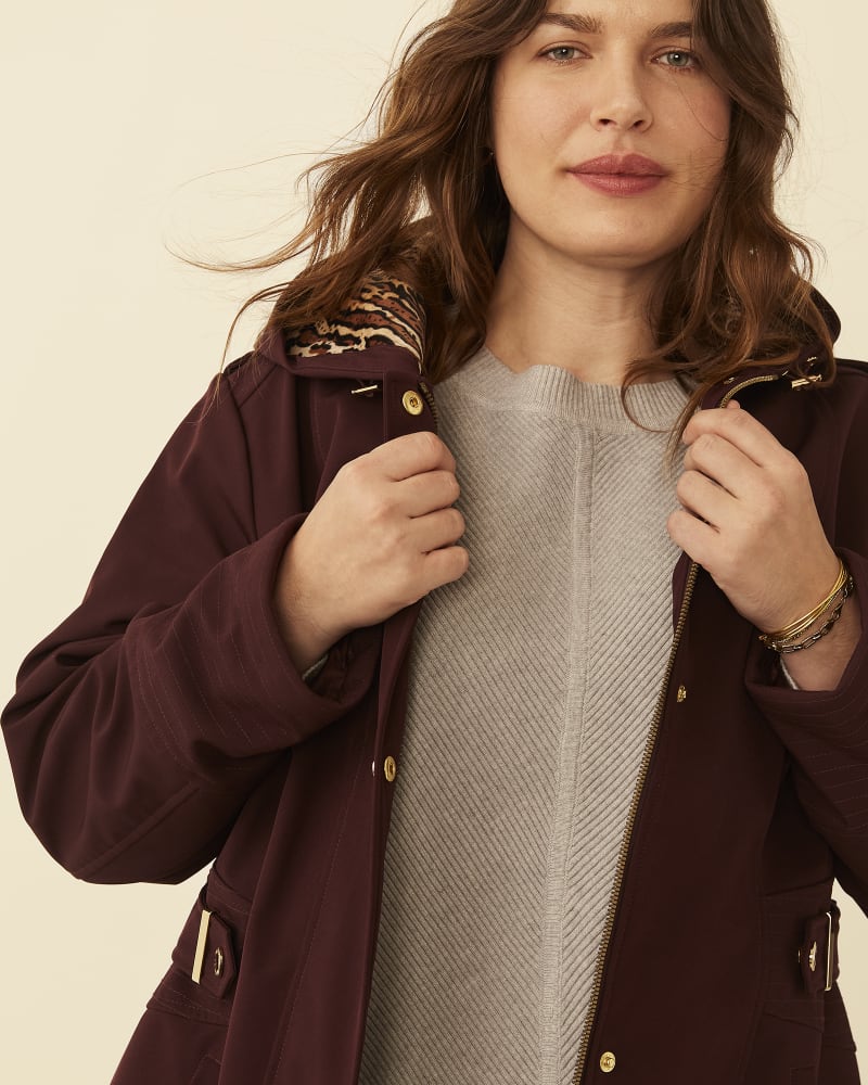 Front of plus size Rowan Hooded Parka by Via Spiga | Dia&Co | dia_product_style_image_id:178259